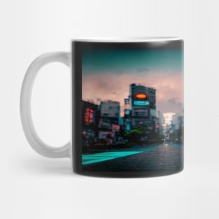 Tokyo City Street View With Neon signs / Tokyo, Japan Mug